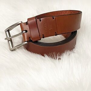 Fossil Genuine Leather Belt Size 110/44 Brown Cognac Classic Buckle